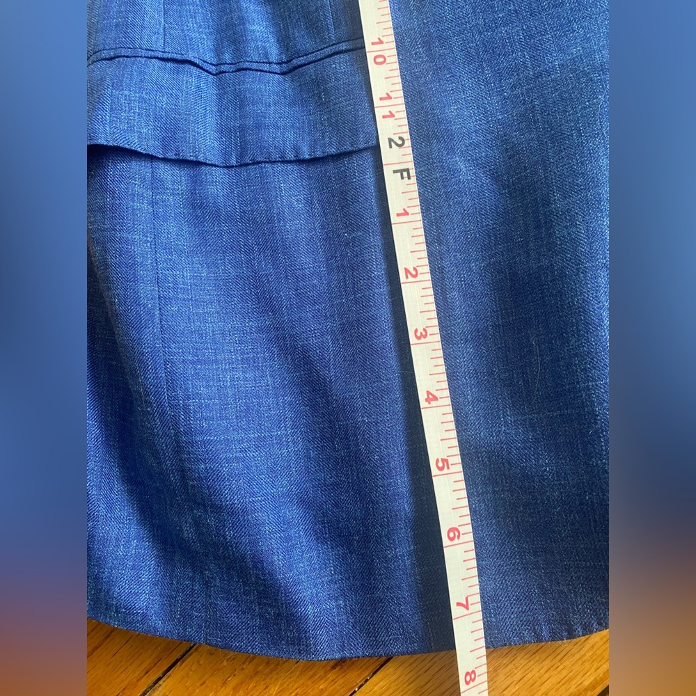 Samuelsohn Bright Blue Summer Wool Silk Linen Blend Sport Coat - Picture 11 of 11